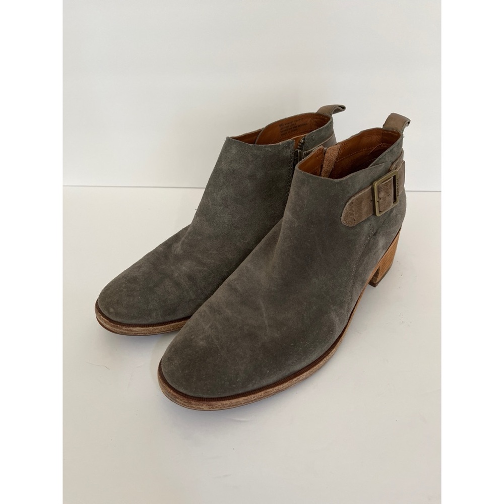 Kork Ease Gray Suede Ankle Boots Women’s Size 9